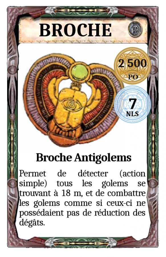 Broche - Antigolems